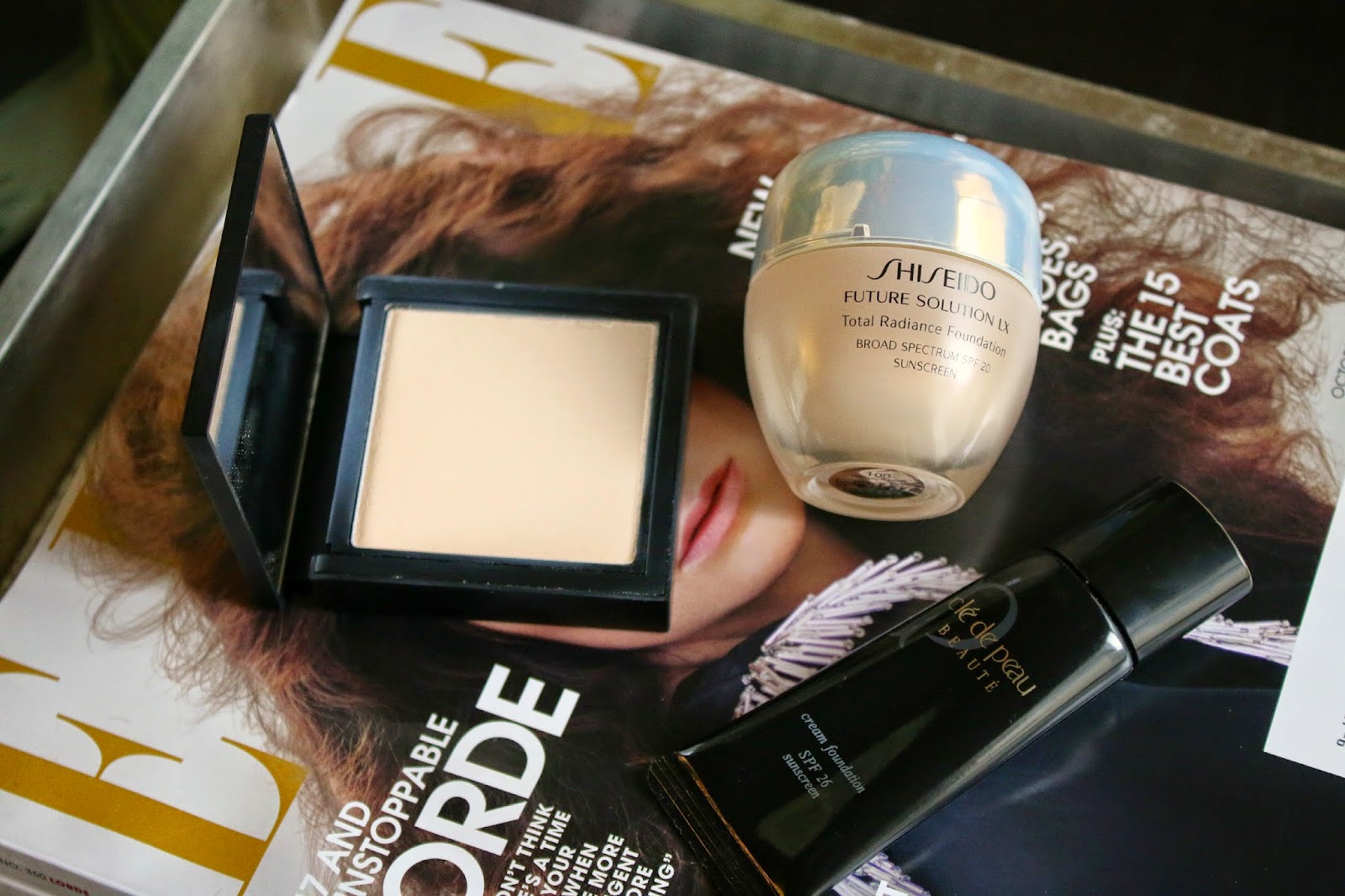 Review: NARS All Day Luminous Powder Foundation, Cle de Peau Cream