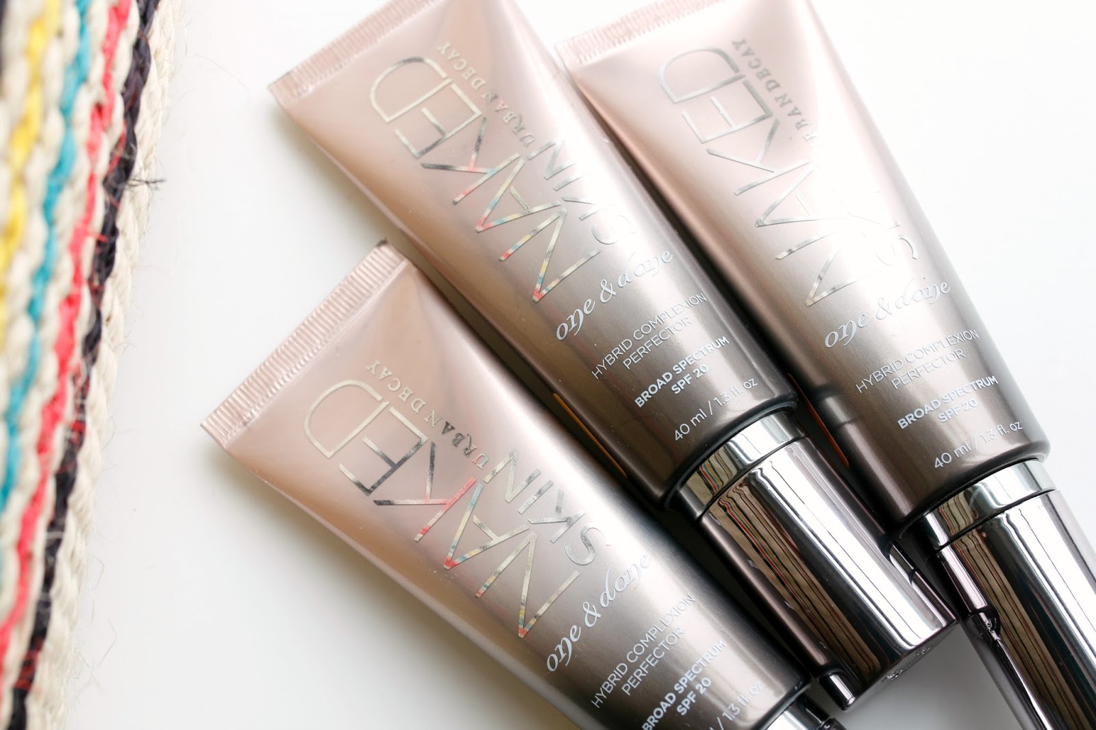 Review of the new Urban Decay Naked Skin Complexion Perfectors with swatches of every shade.