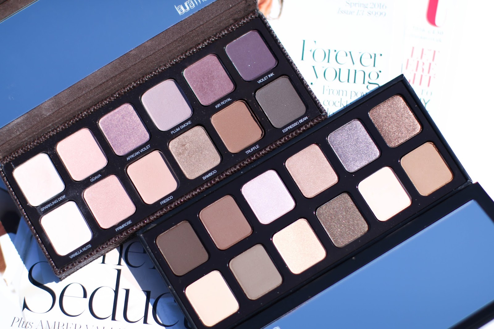 Review and Comparisons: Laura Mercier Artist's Palette vs. Extreme Neutrals Palette with Swatches