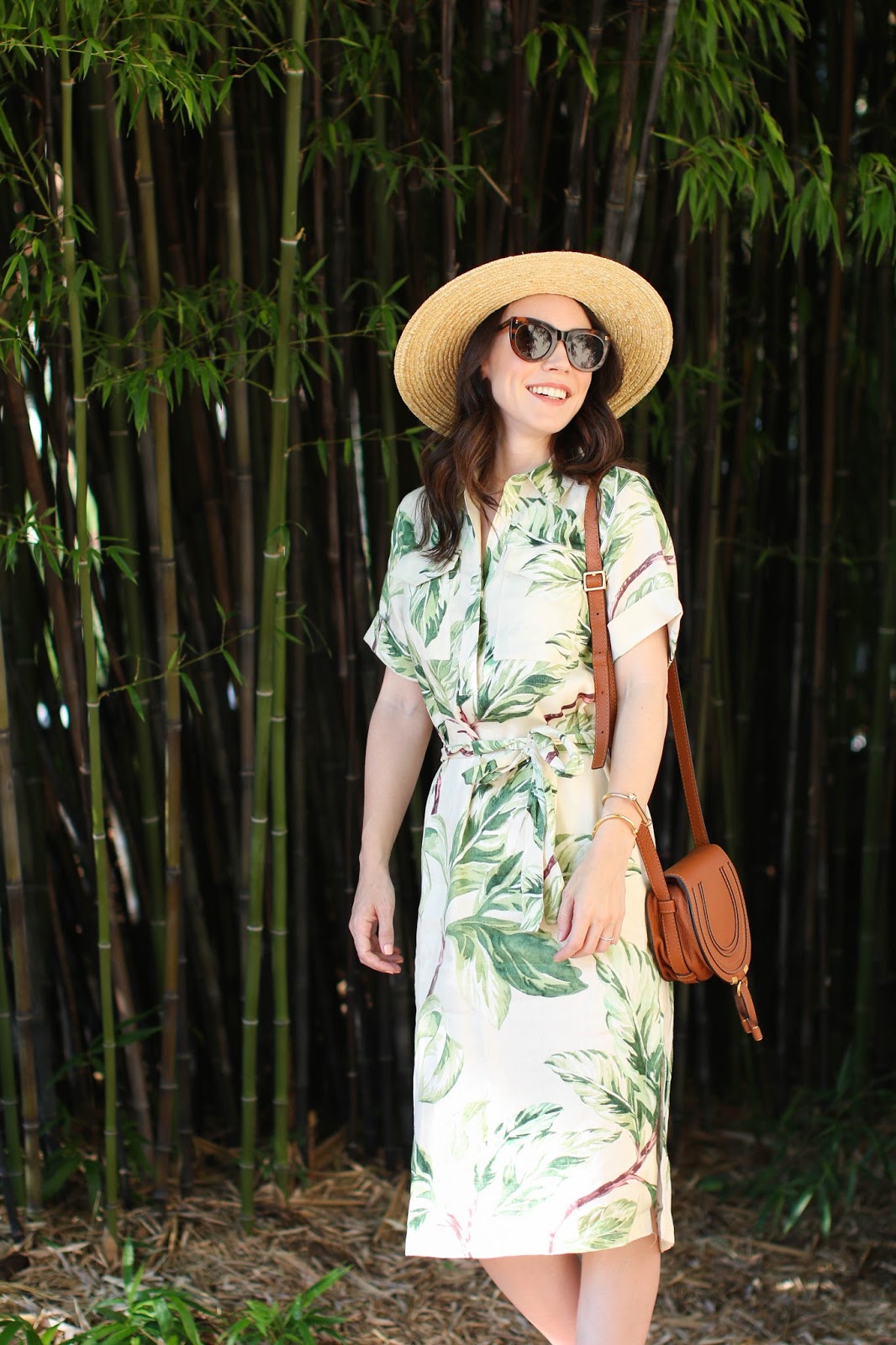 Ann Taylor leaf print dress