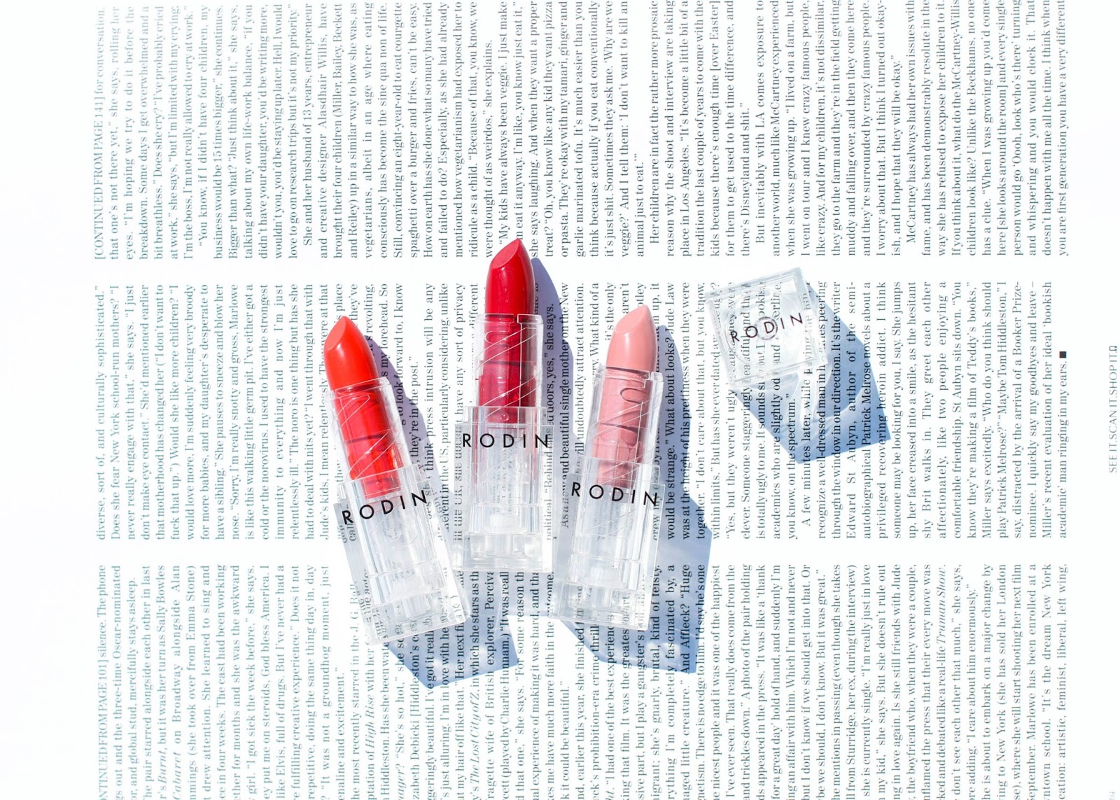 Rodin lipsticks with swatches