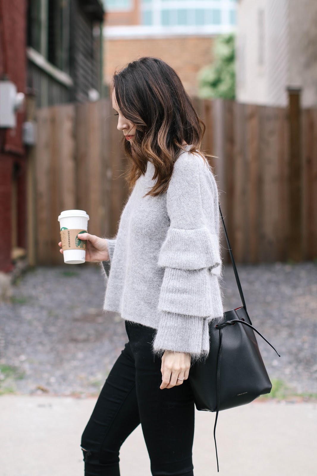 Endless Rose Ruffle Sleeve Sweater