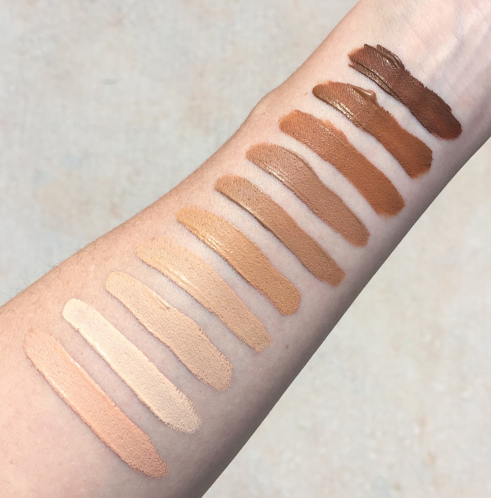 Review of the Kevyn Aucoin Etherealist Super Natural Concealers with swatches of all shades.