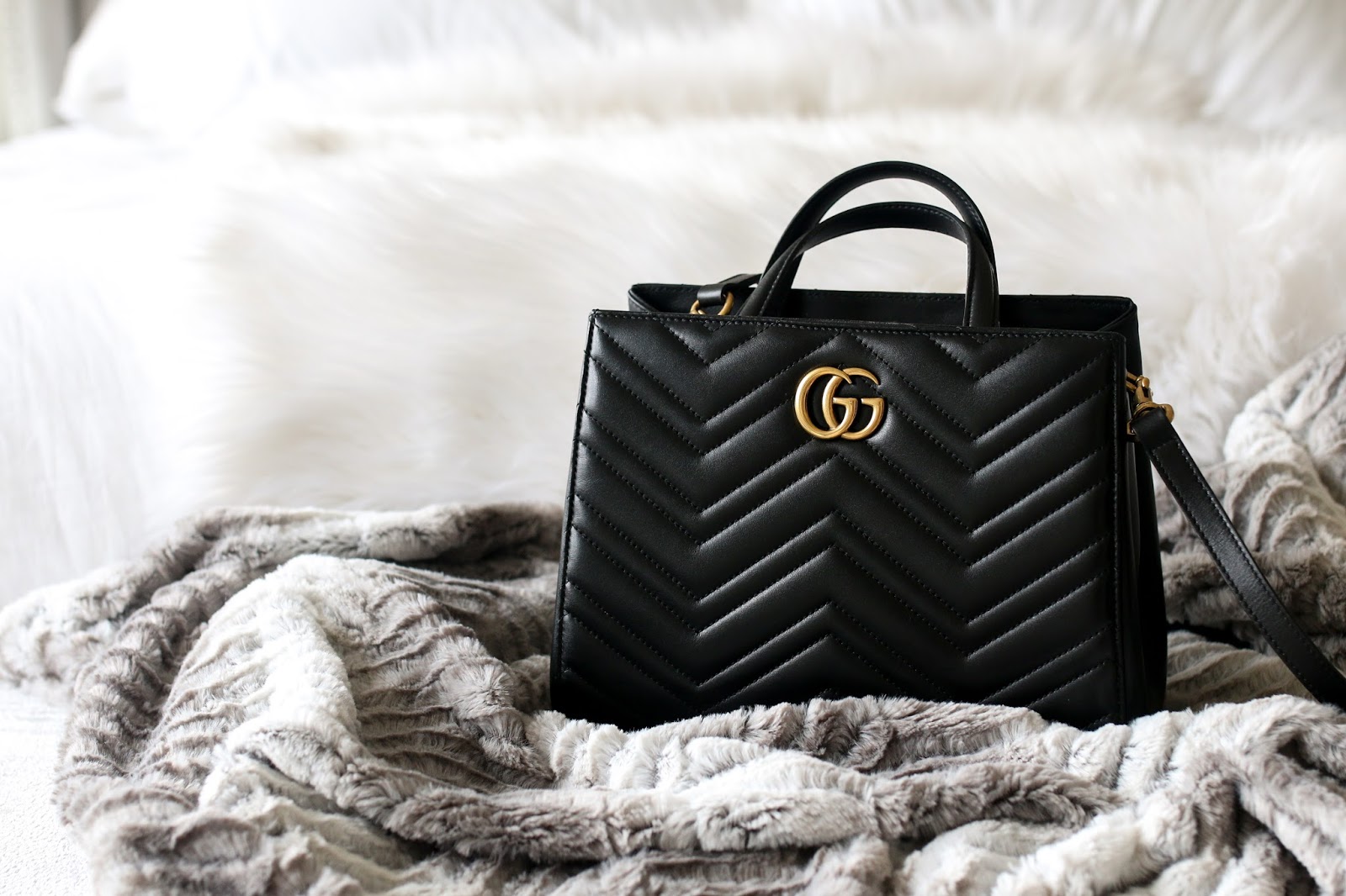 Bag Review: Gucci Small Marmont Top Handle Satchel - alittlebitetc