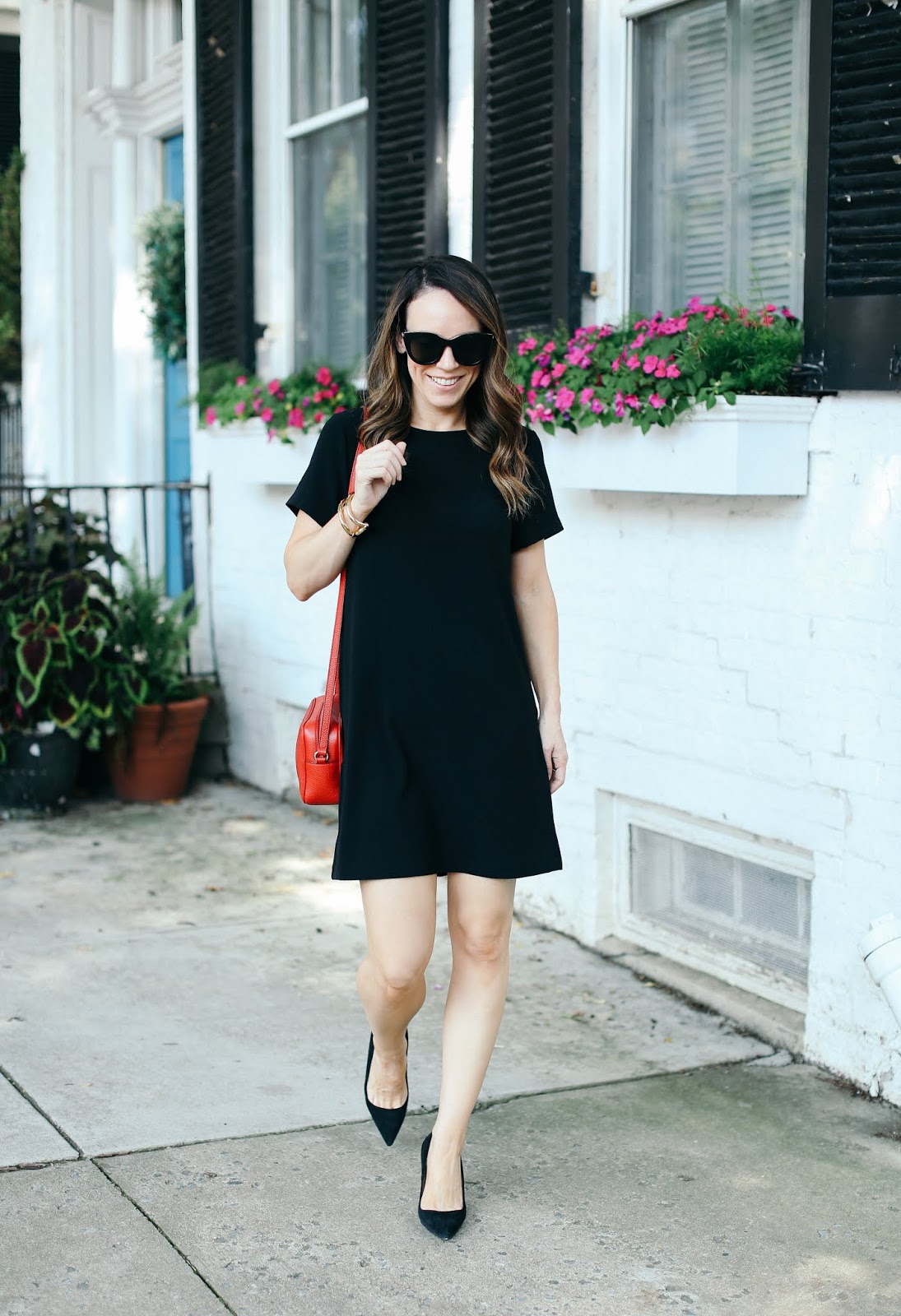 A Classic Black Shift Dress - alittlebitetc