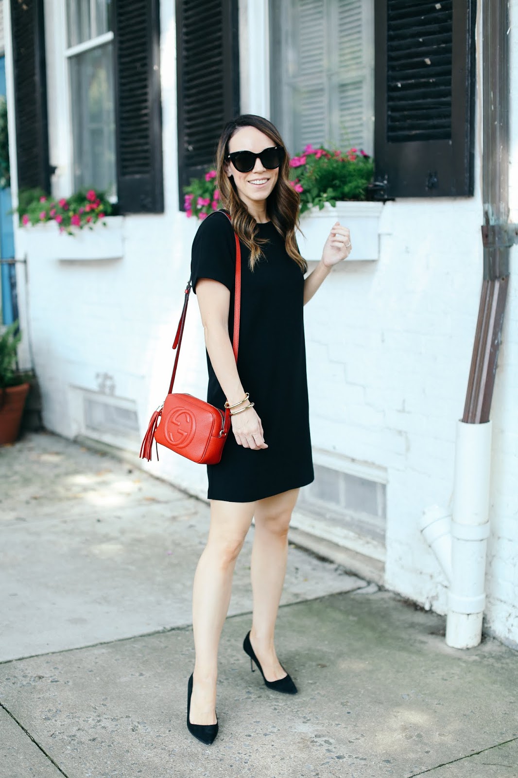 A Classic Black Shift Dress alittlebitetc