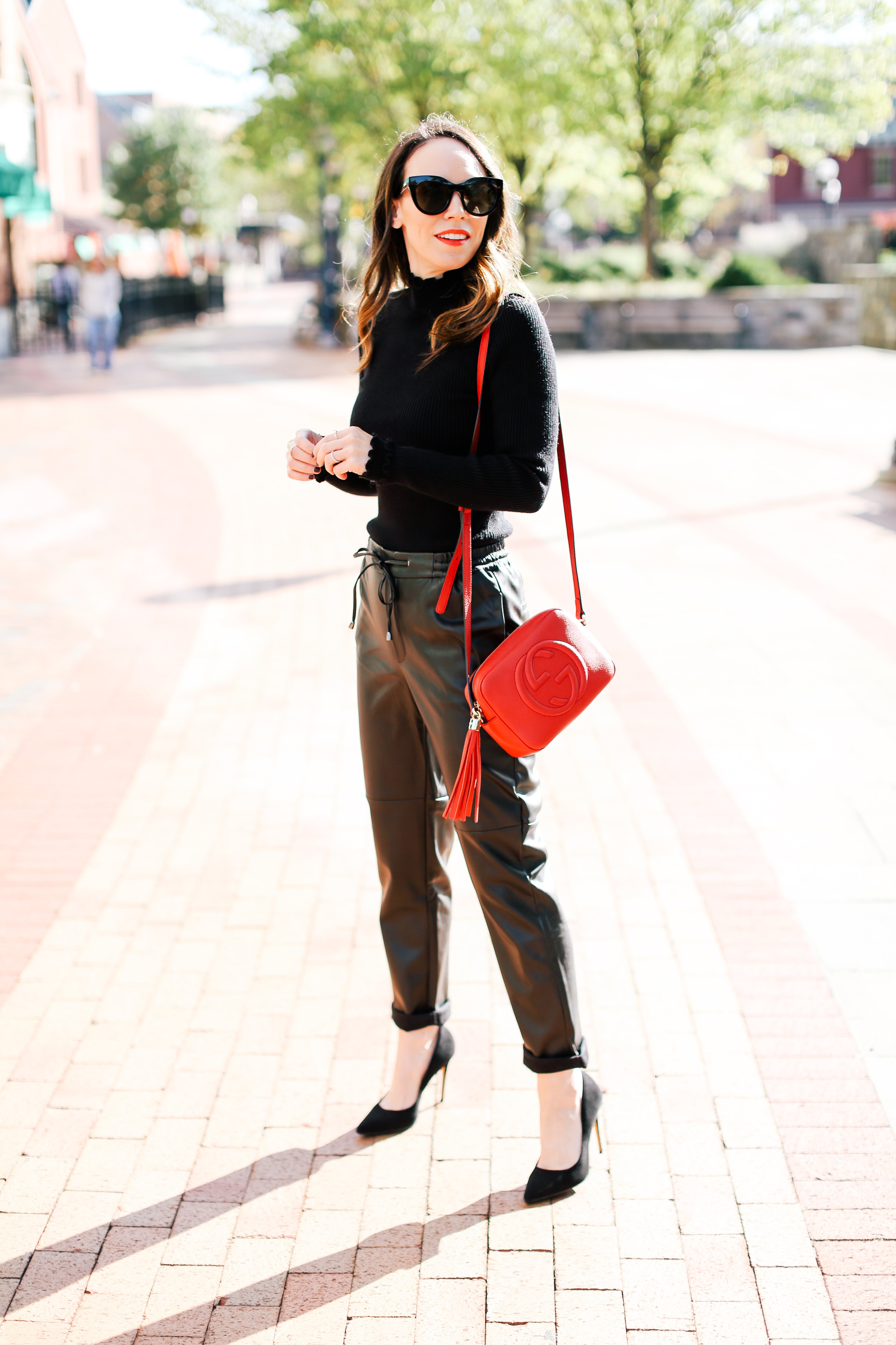 What To Wear With Faux Leather Pants