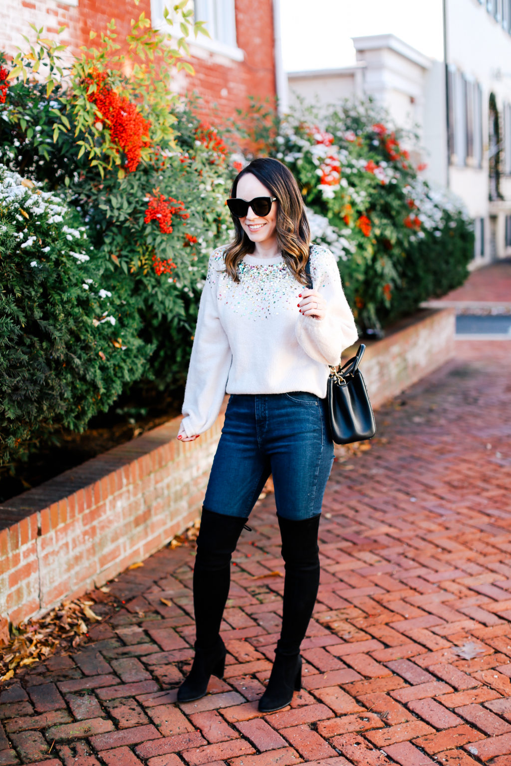 Casually Festive (The Cutest Sequin Sweater for Under $50!) - alittlebitetc
