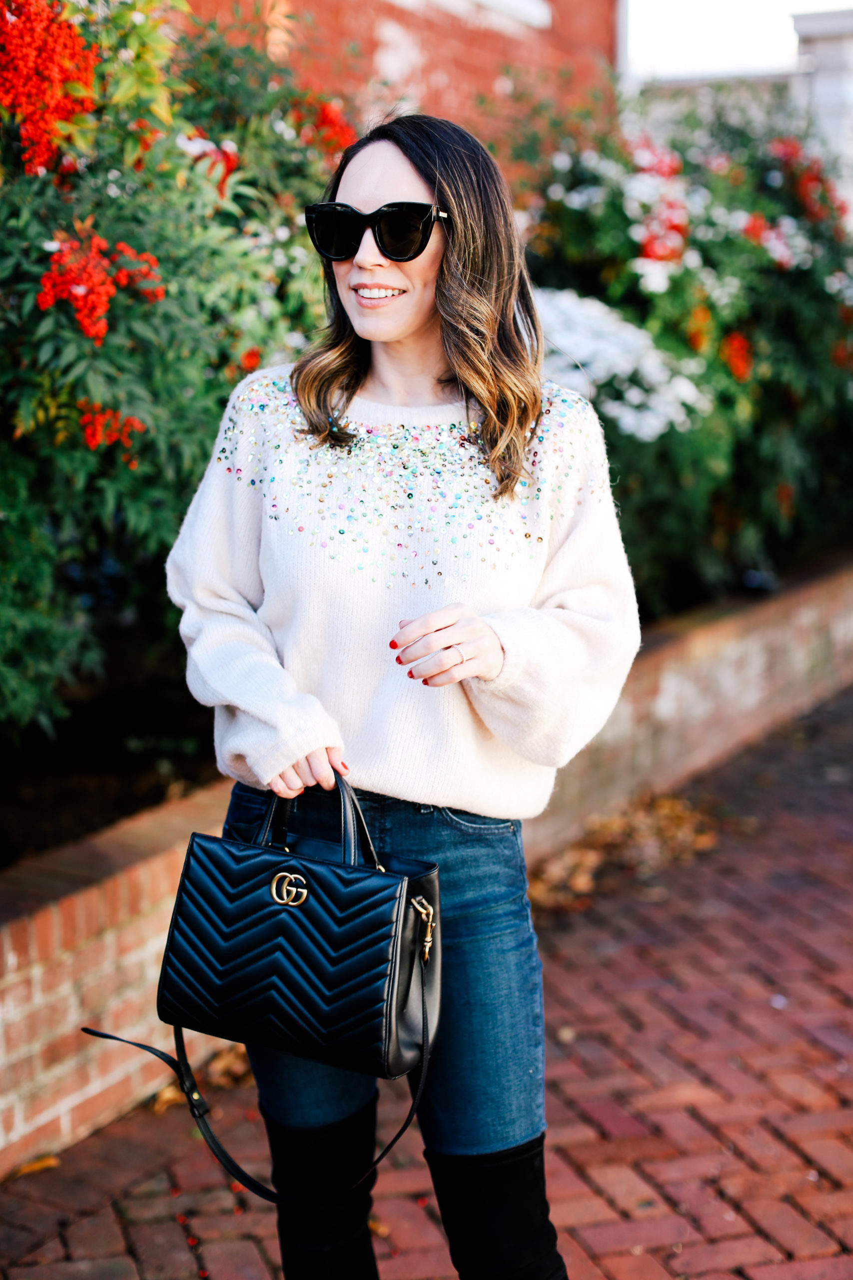 Casually Festive (The Cutest Sequin Sweater for Under $50!) - alittlebitetc