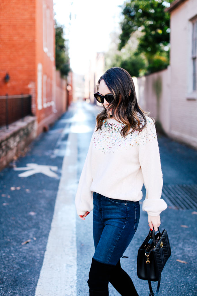 Casually Festive (The Cutest Sequin Sweater for Under $50!) - alittlebitetc