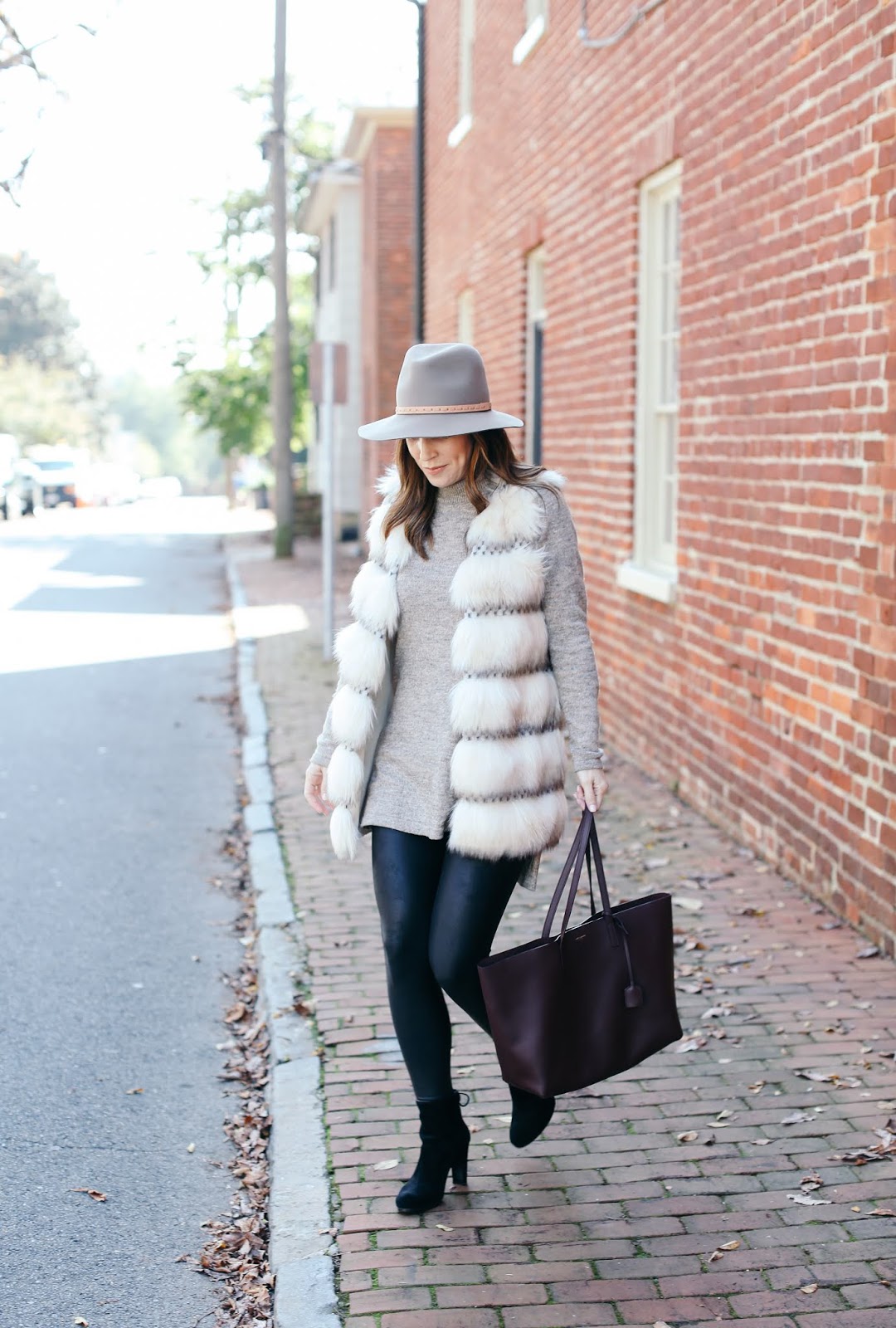 Winter Favorites: Spanx Leggings + Faux Fur Bag - Medicine & Manicures