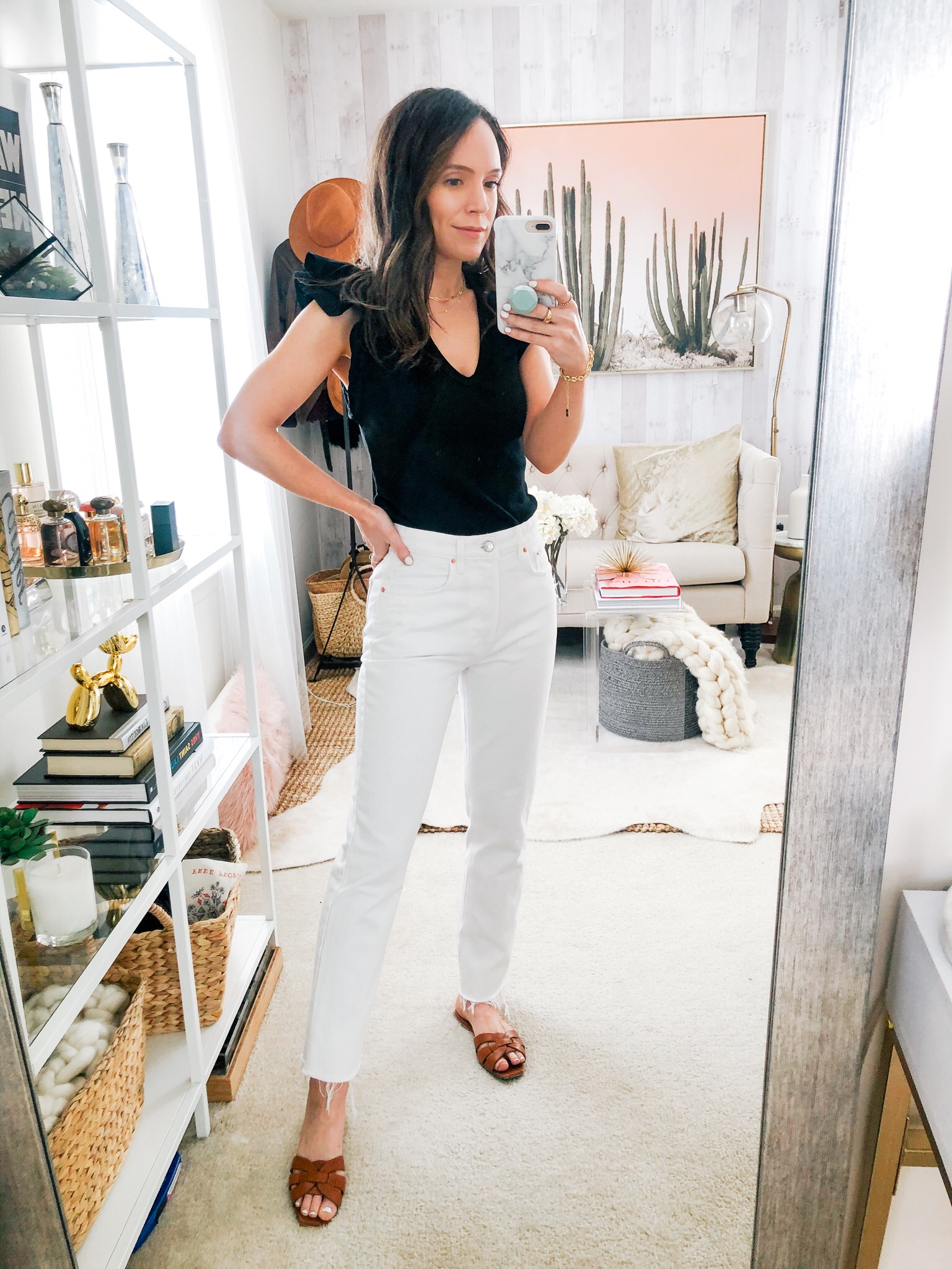 Grlfrnd Karolina High Rise Straight Crop