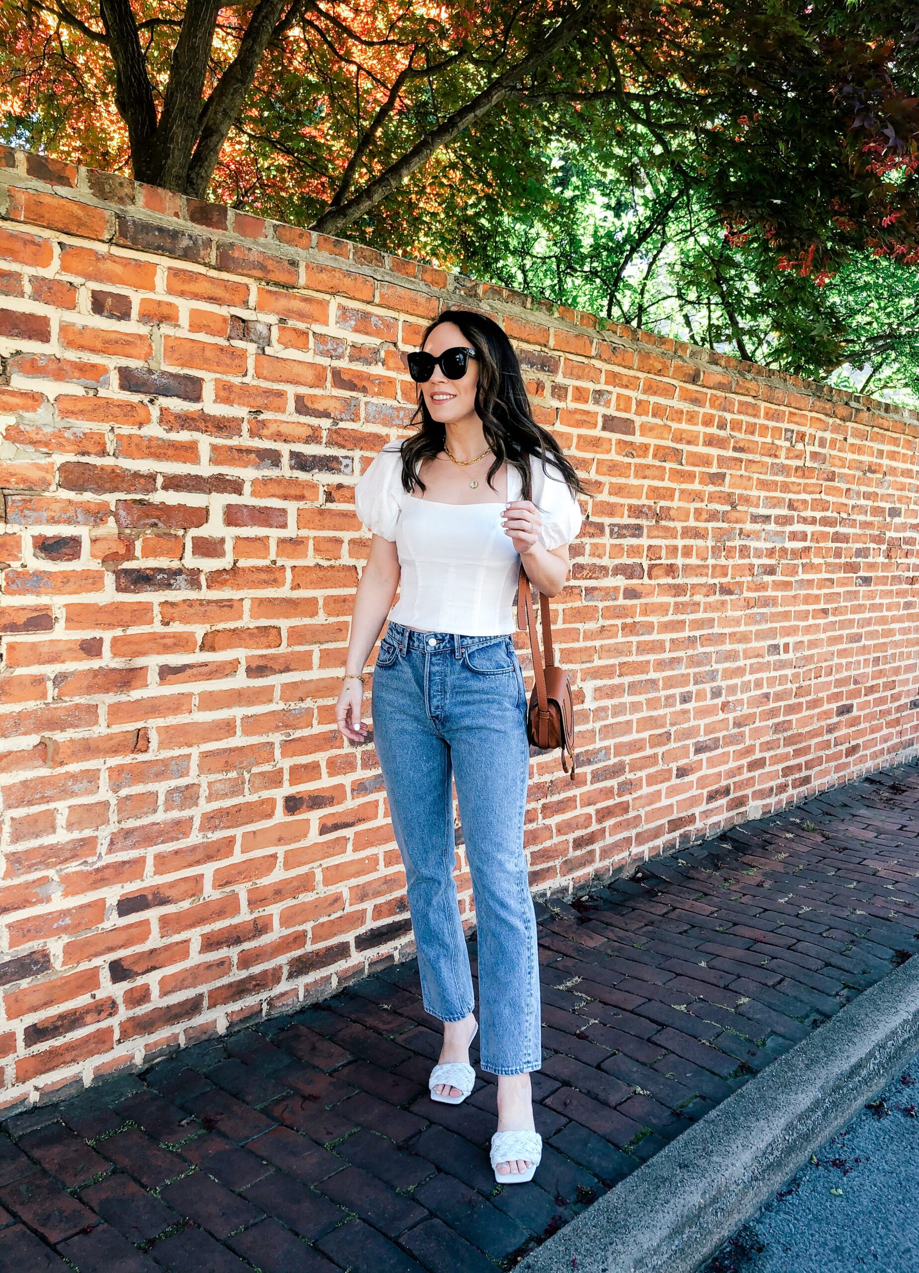 Grlfrnd Karolina High Rise Straight Crop