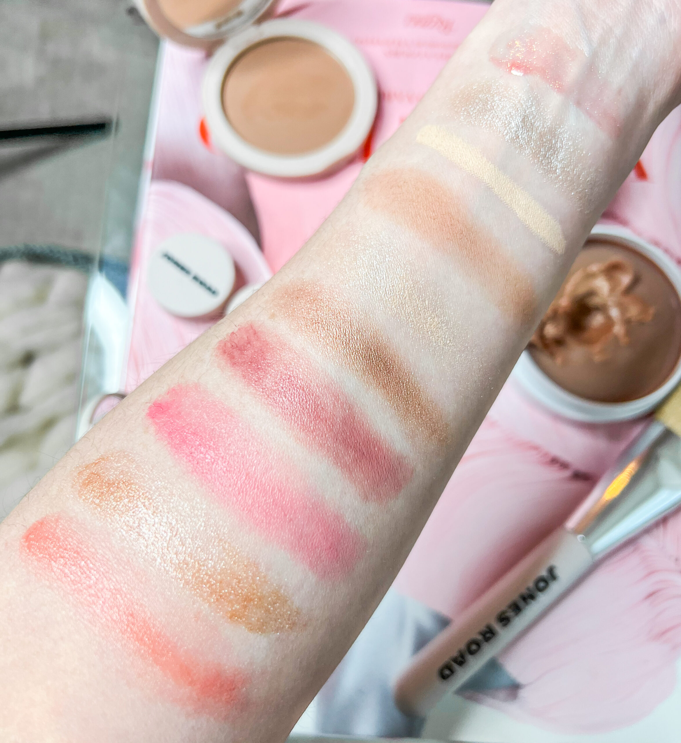 Jones Road eyeshadow swatches