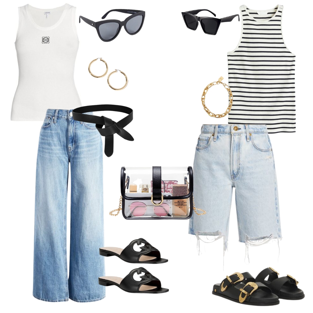 clear bags summer concert outfit