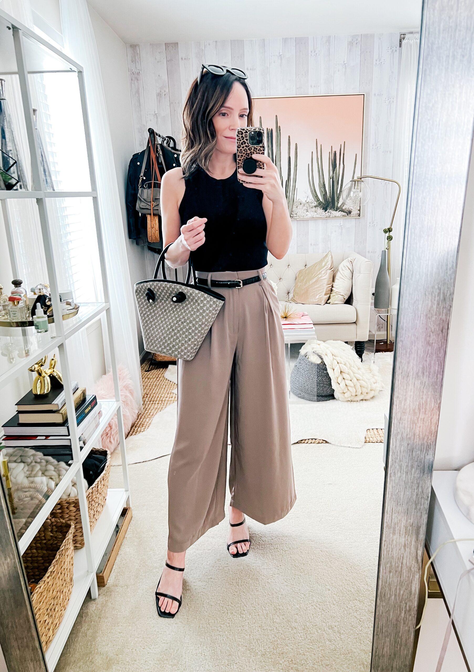 tank and pants outfit