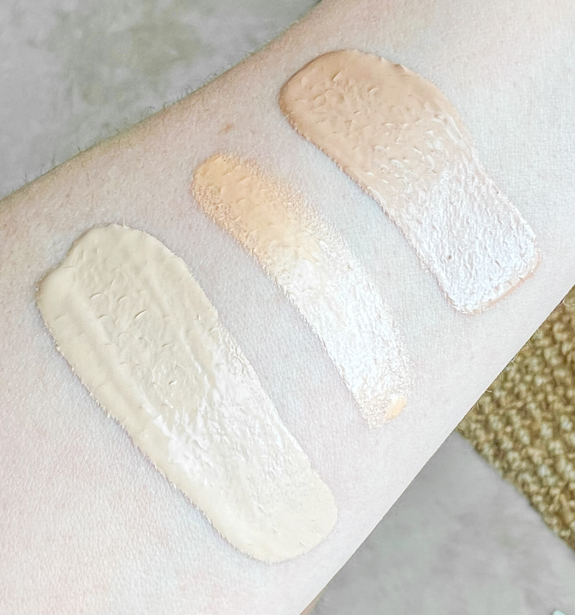 drugstore foundation swatches