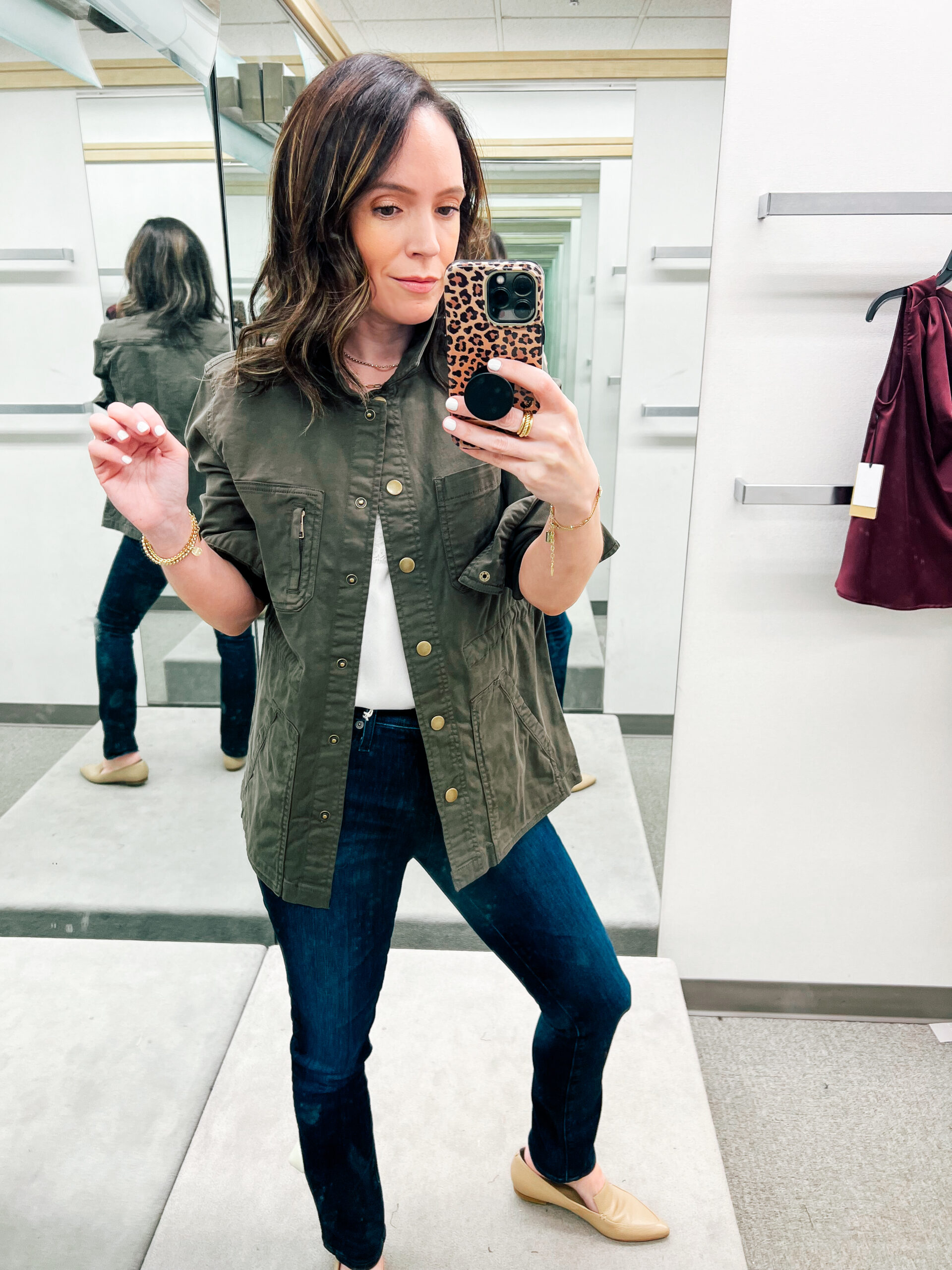 Caslon Utility Jacket and jeans