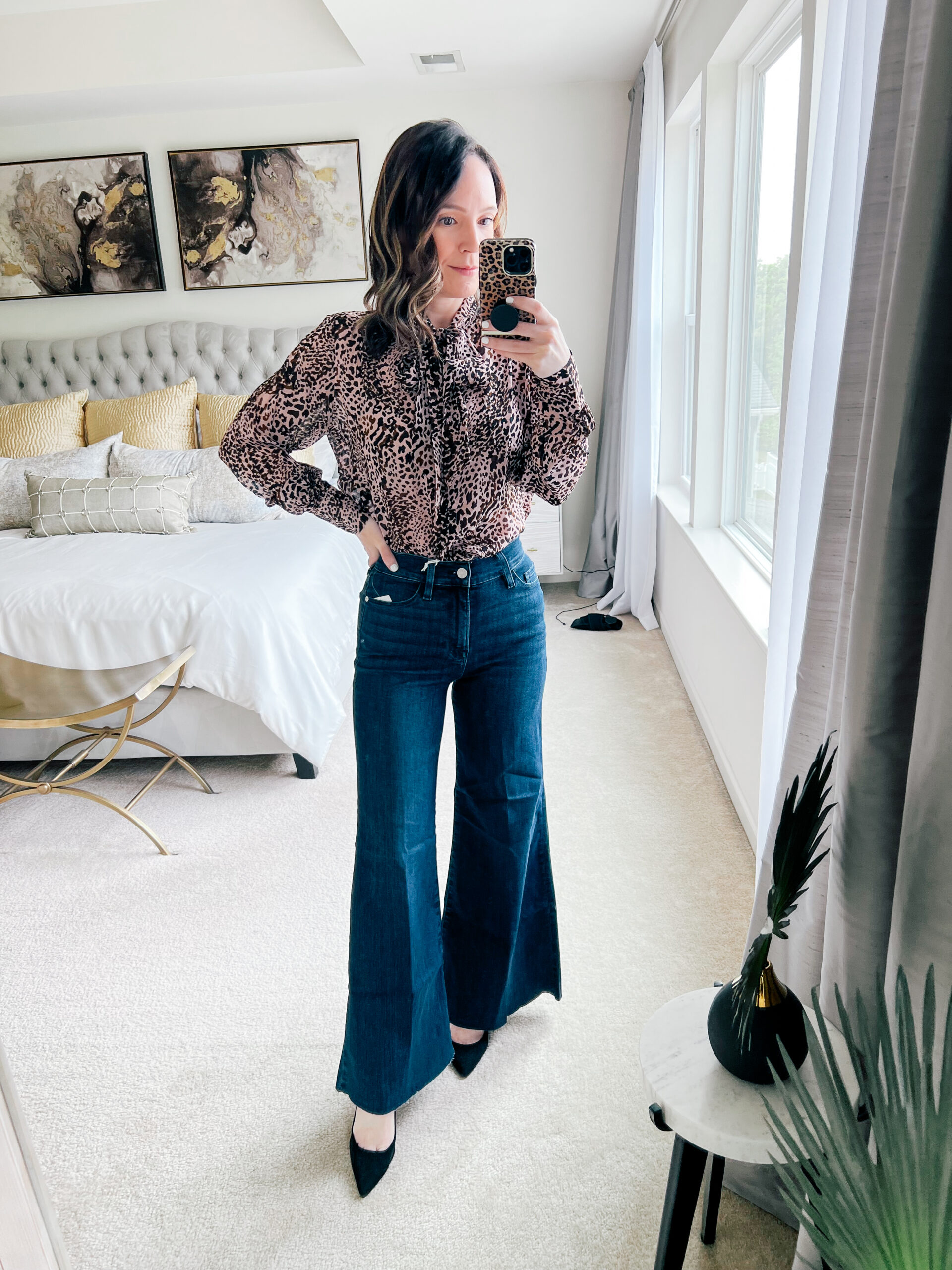 Reiss Leopard Print Bow Blouse | Nordstrom Anniversary Sale 2023