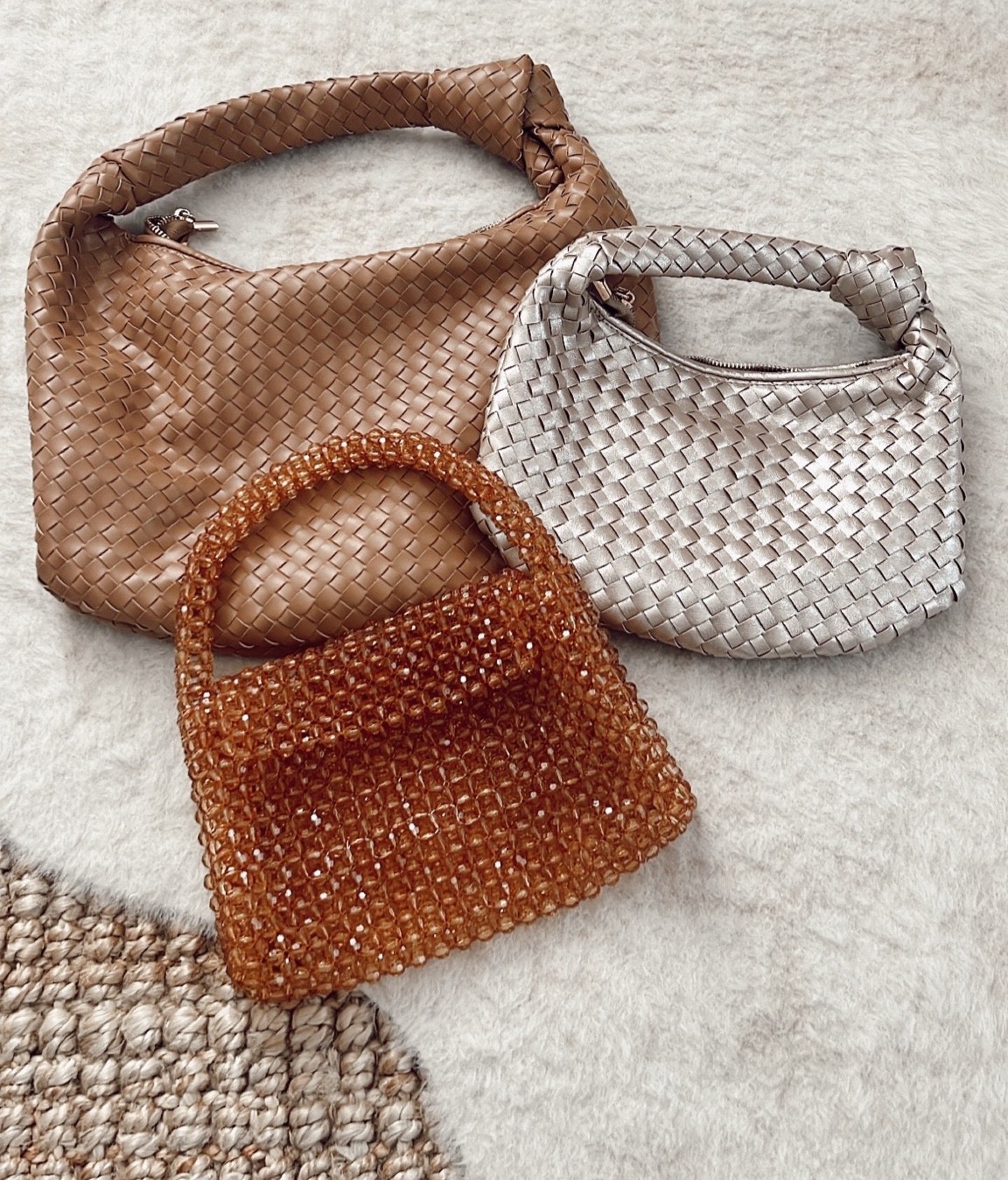 Melie Bianco Brigitte vs Drew Top Handle bag