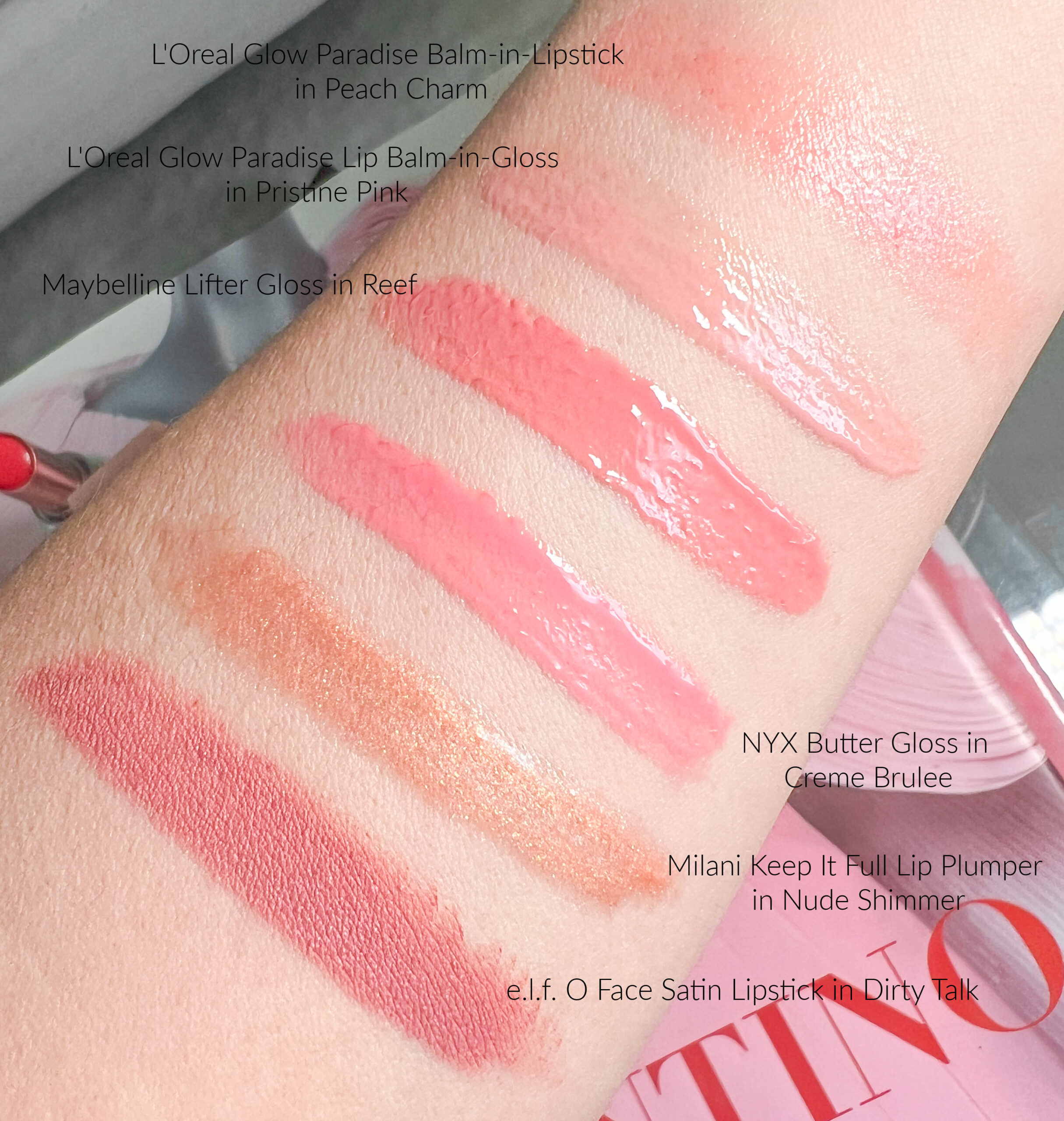 Best Drugstore Lipsticks swatches