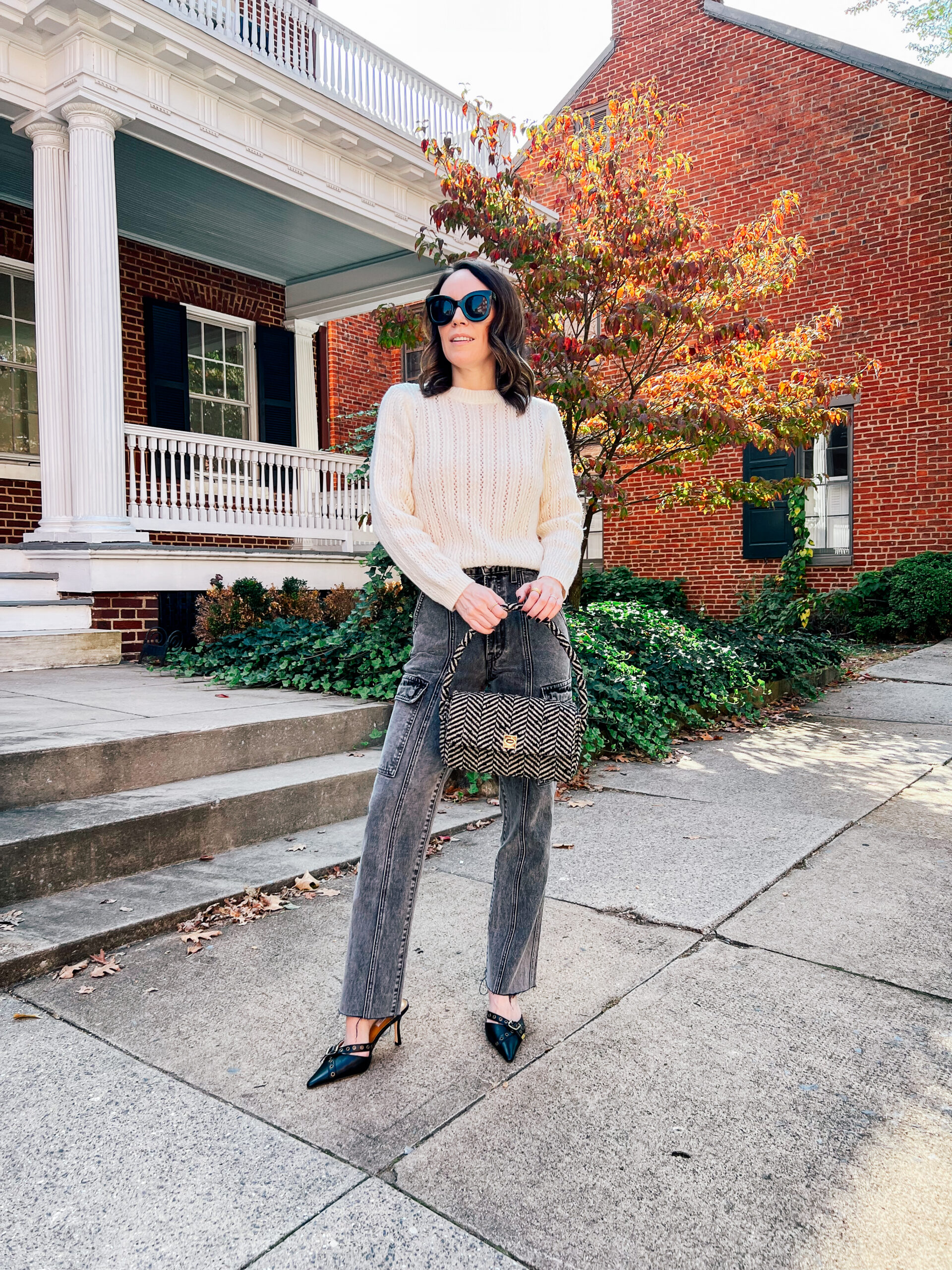 sweater and jeans fall fashion | October 2023 Outfit Details