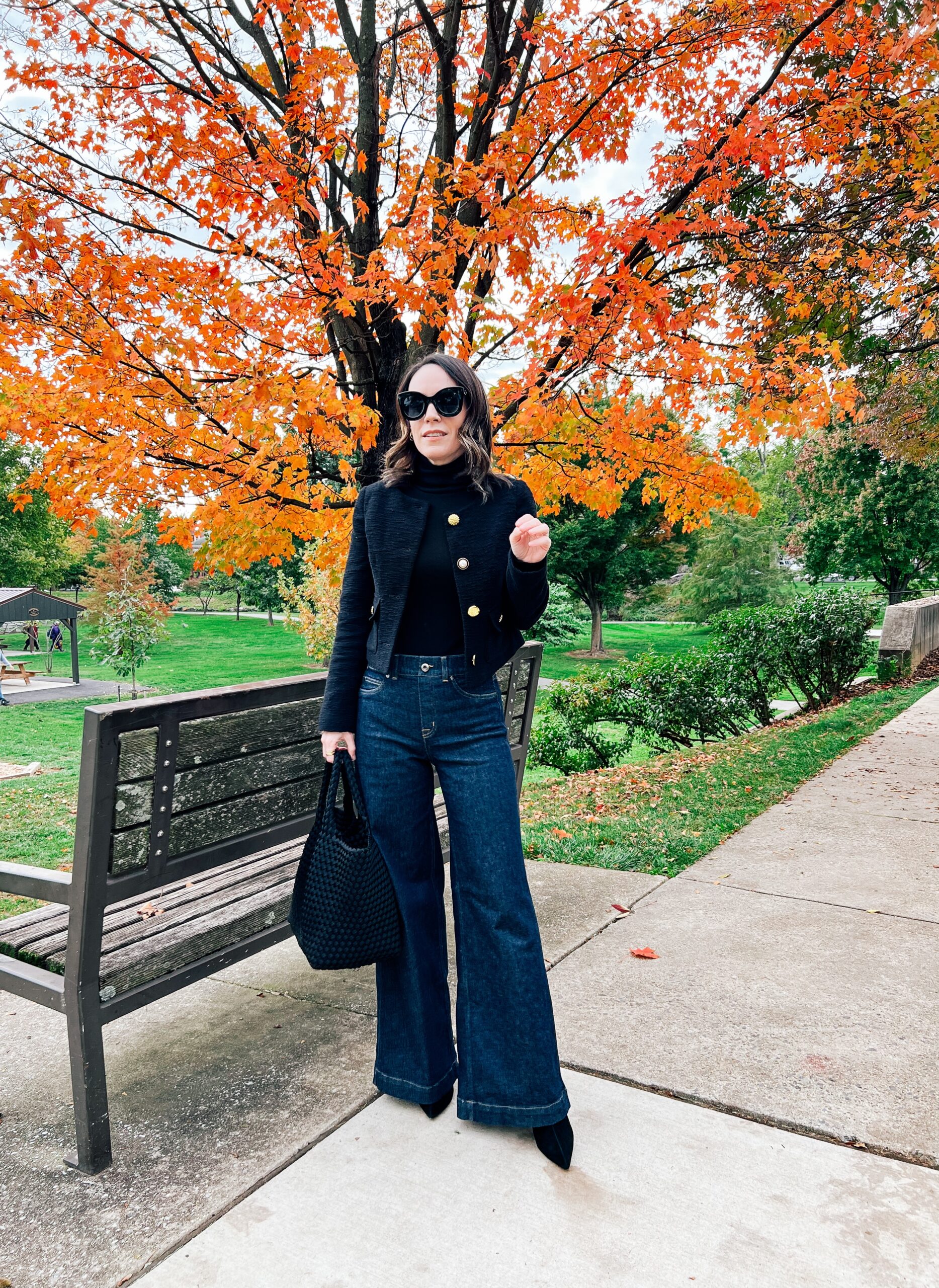 Wide leg trouser jeans