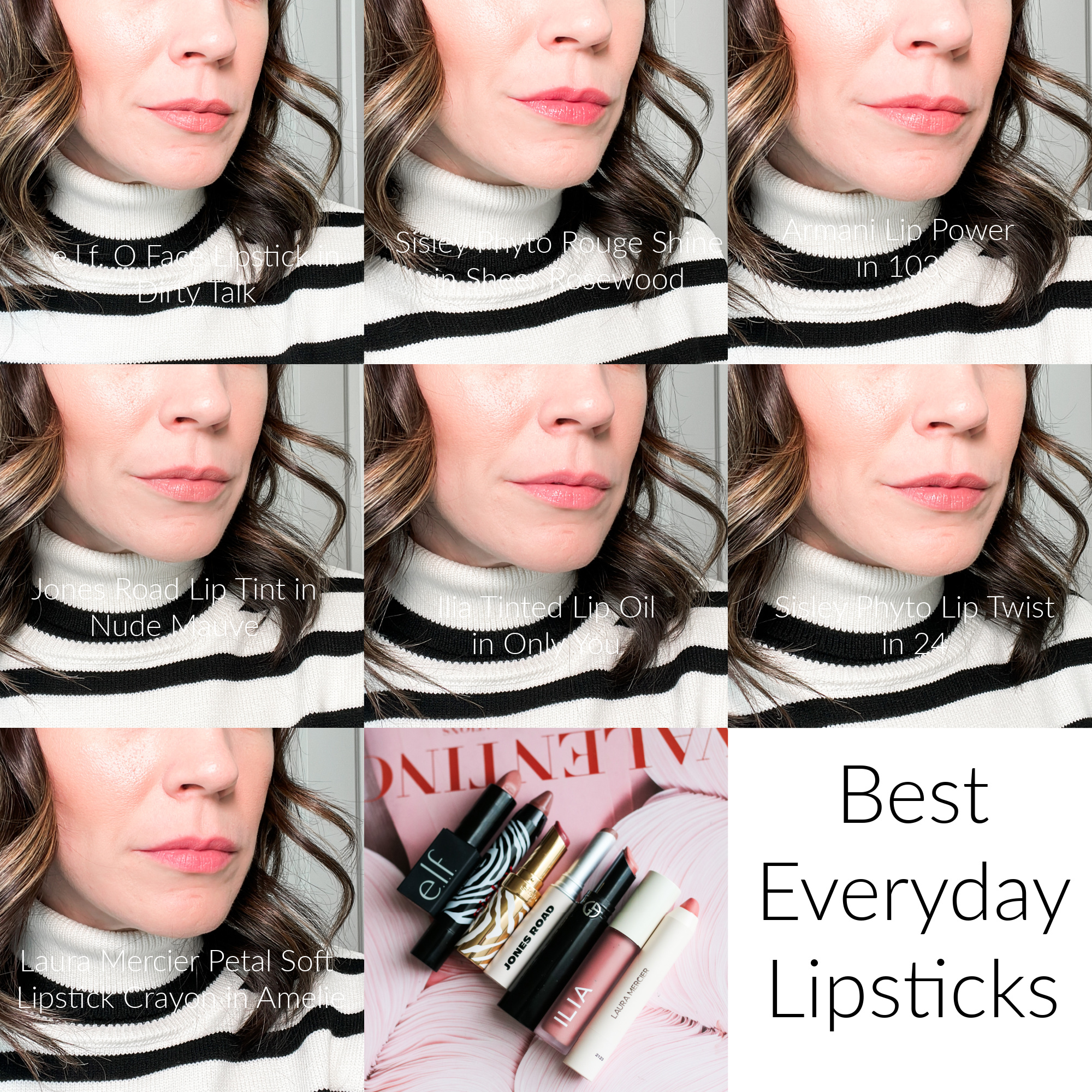 Everyday Lipstick swatches