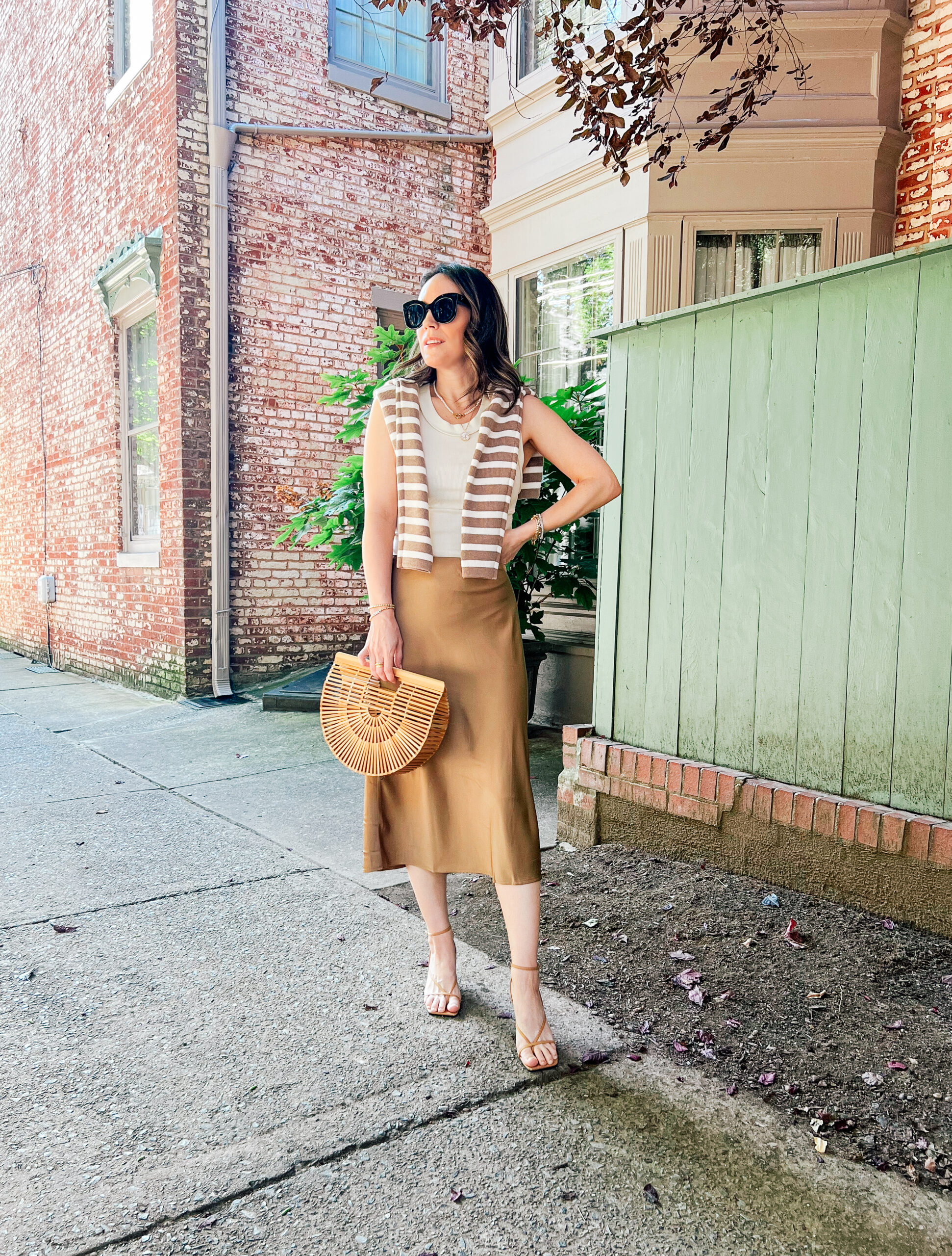 Skirt and cardigan on sale