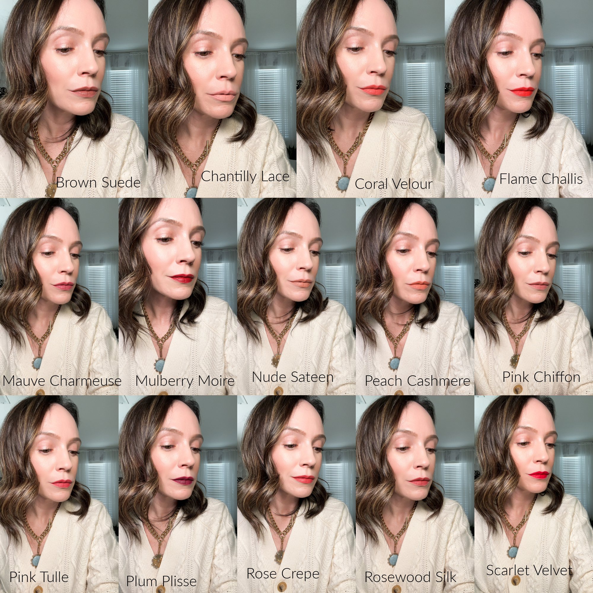 Laura Mercier Caviar Smoothing Matte Lipstick Swatches