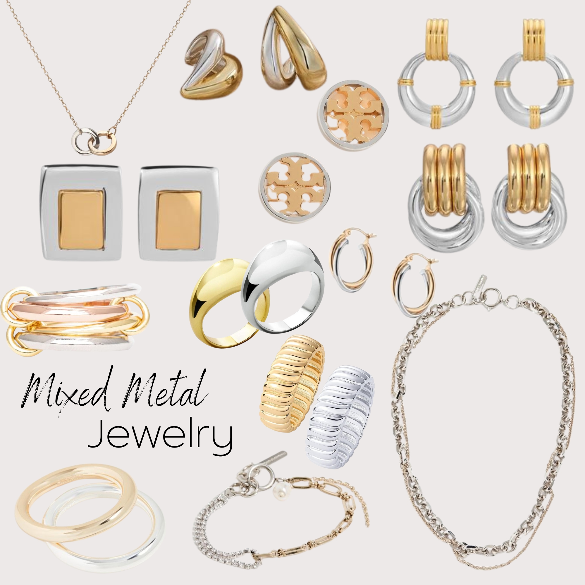 mixed metal jewelry