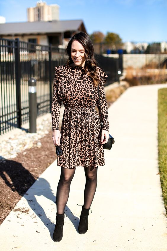 Leopard Print Dress outfit