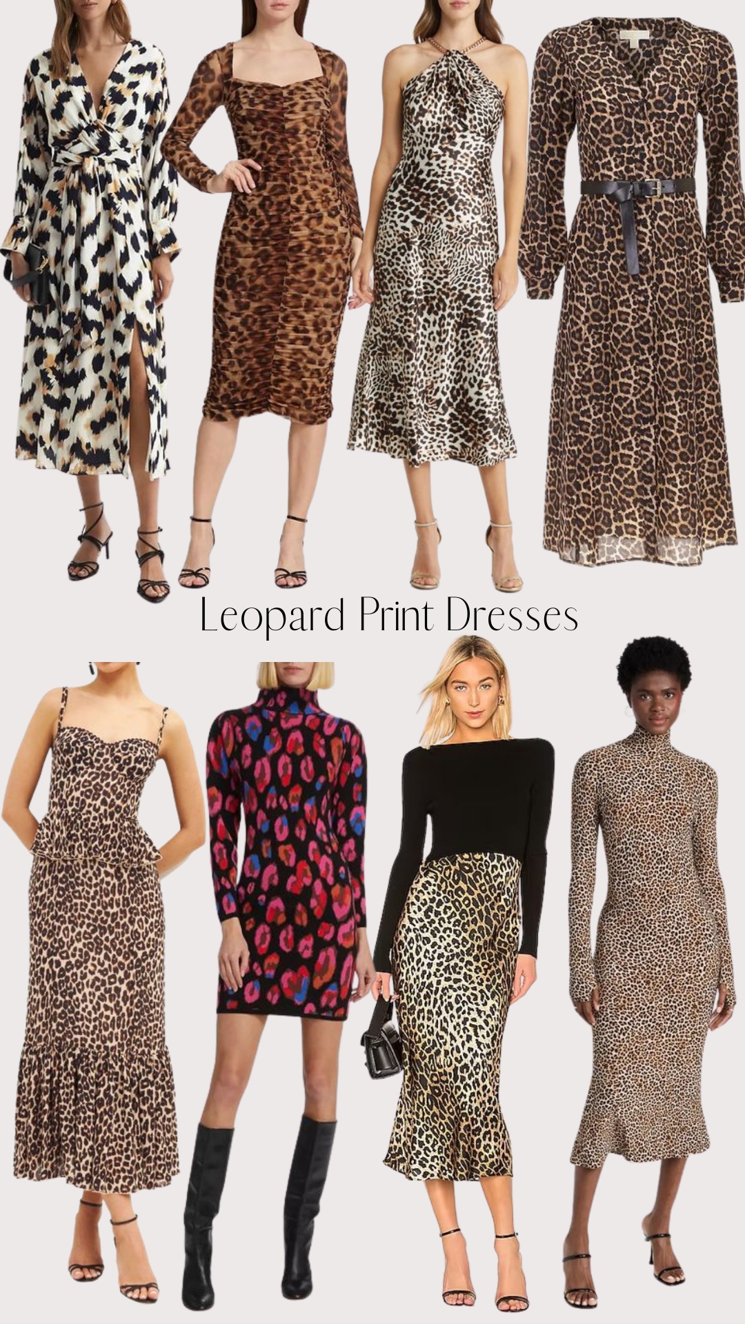 Leopard Print Dress Outfit Ideas
