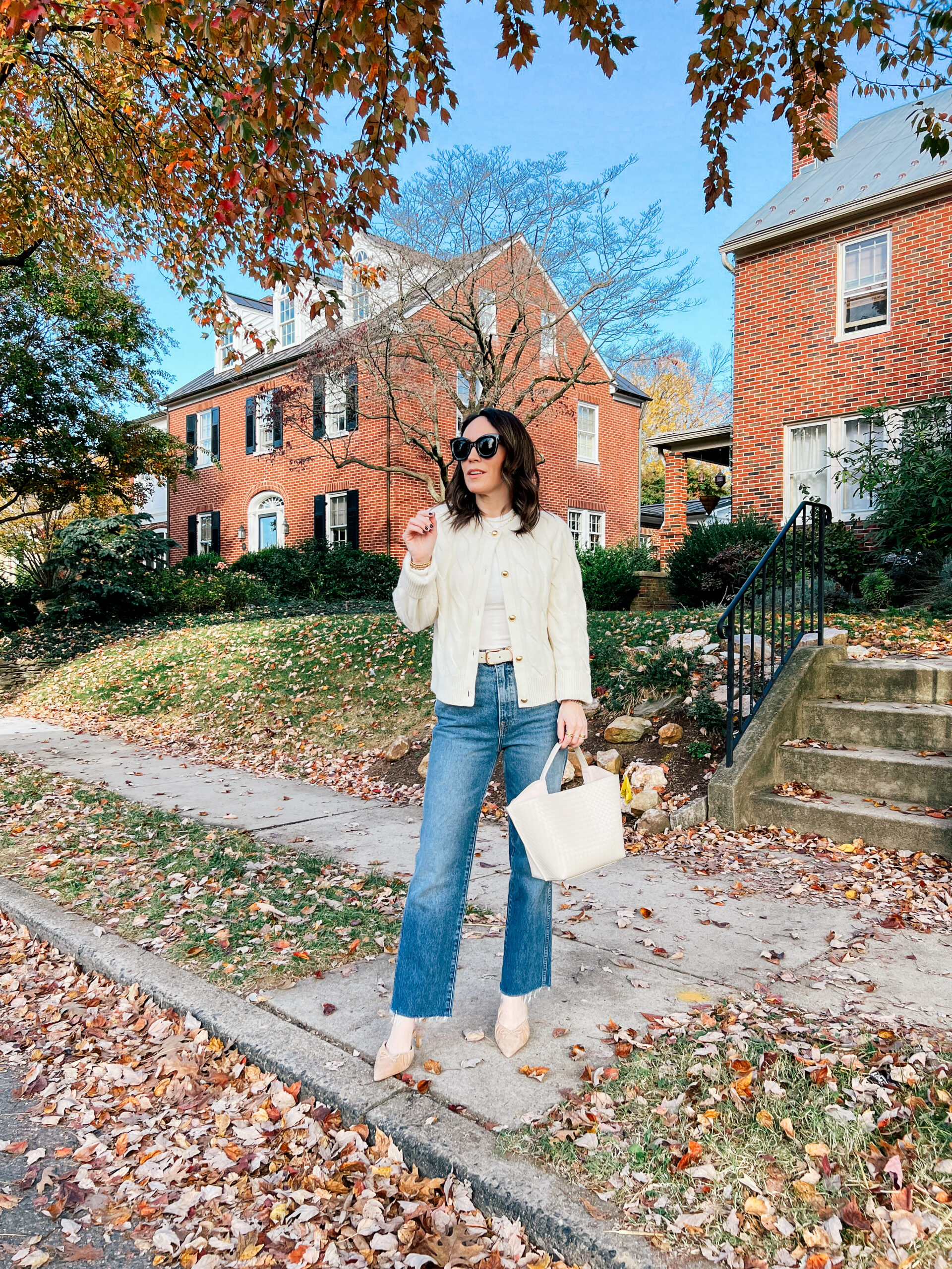 Cardigan with jeans