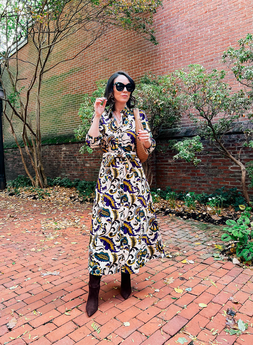 Dress and boots on sale