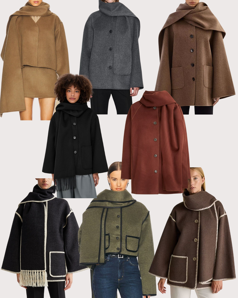 scarf coat options scarf coat options