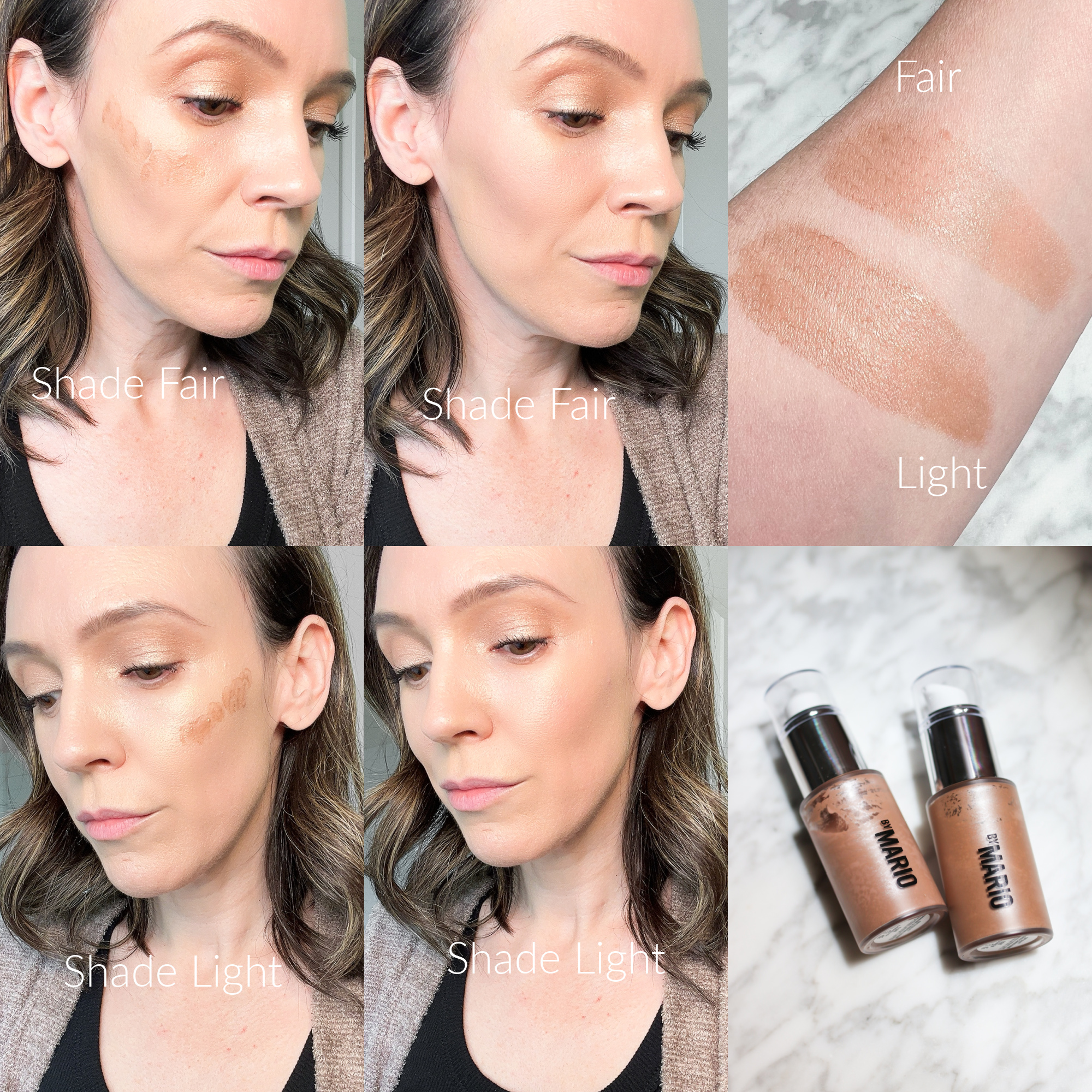 Liquid Bronzer Swatches