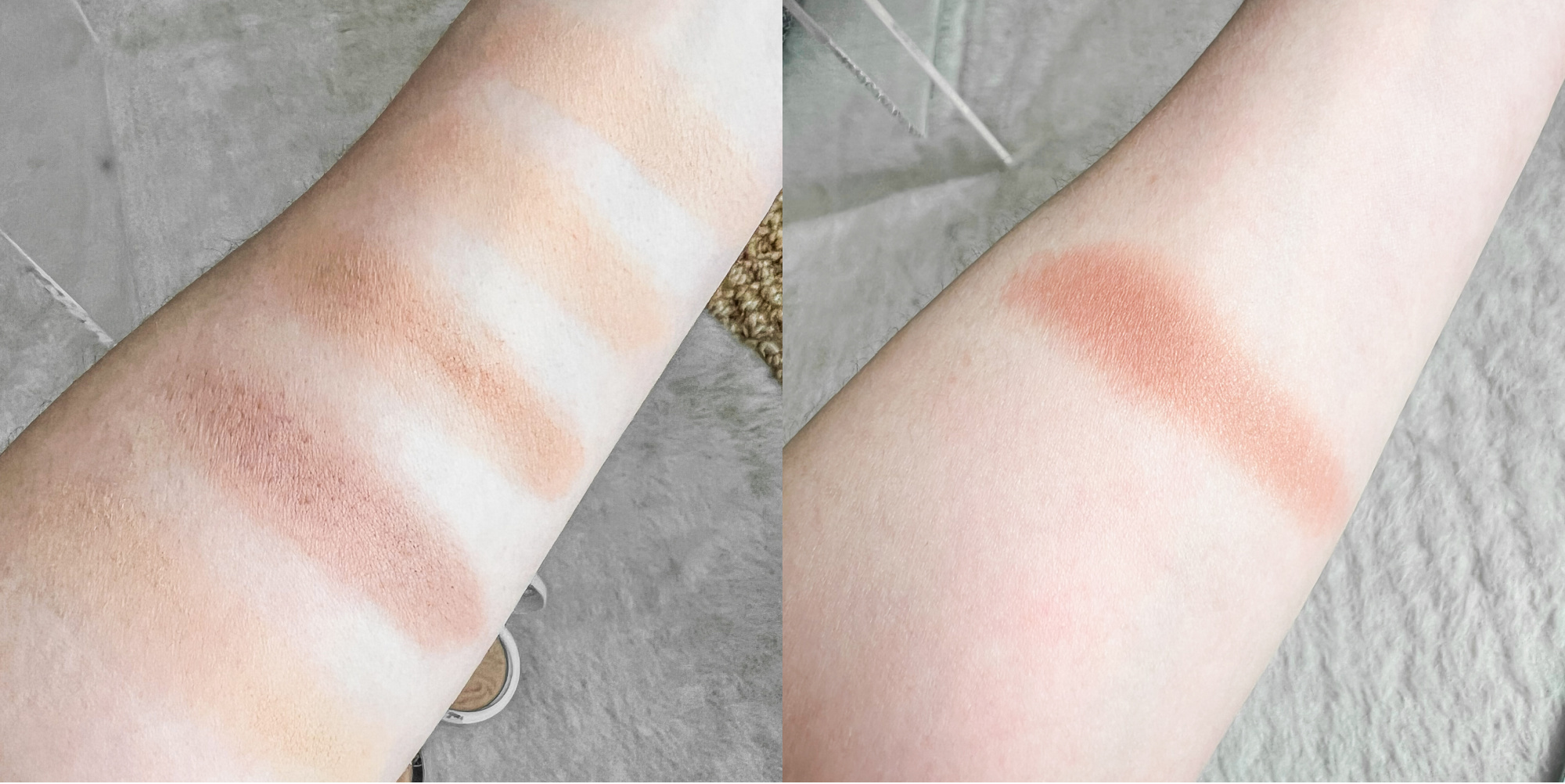 Powder Bronzer Swatches on arm