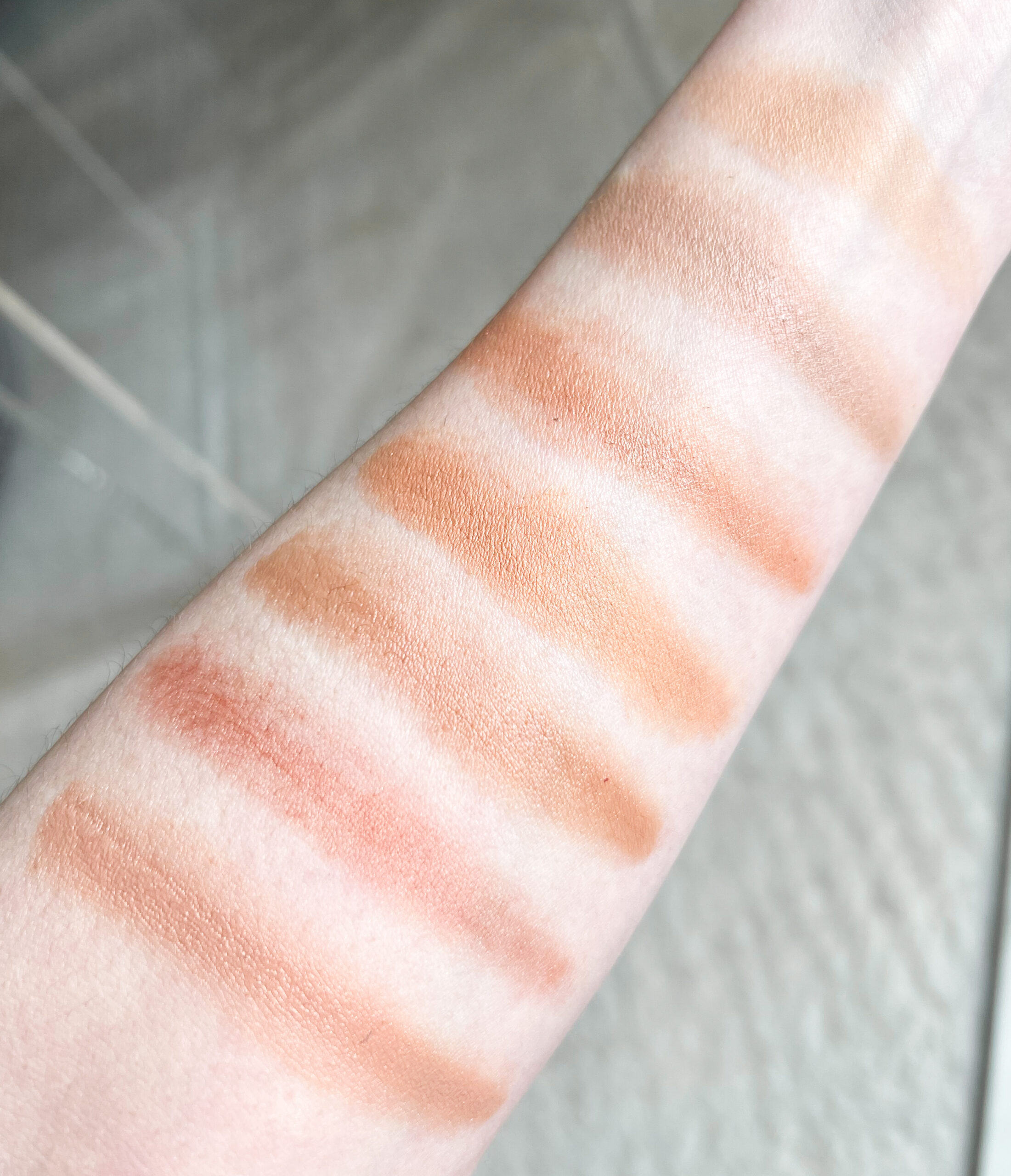 Cream Bronzer Swatches