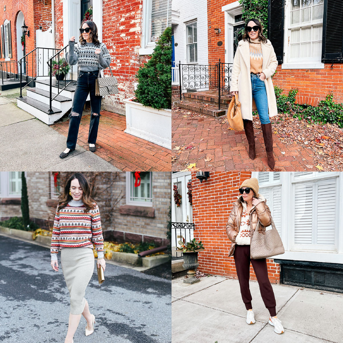 how to style Fair Isle sweater